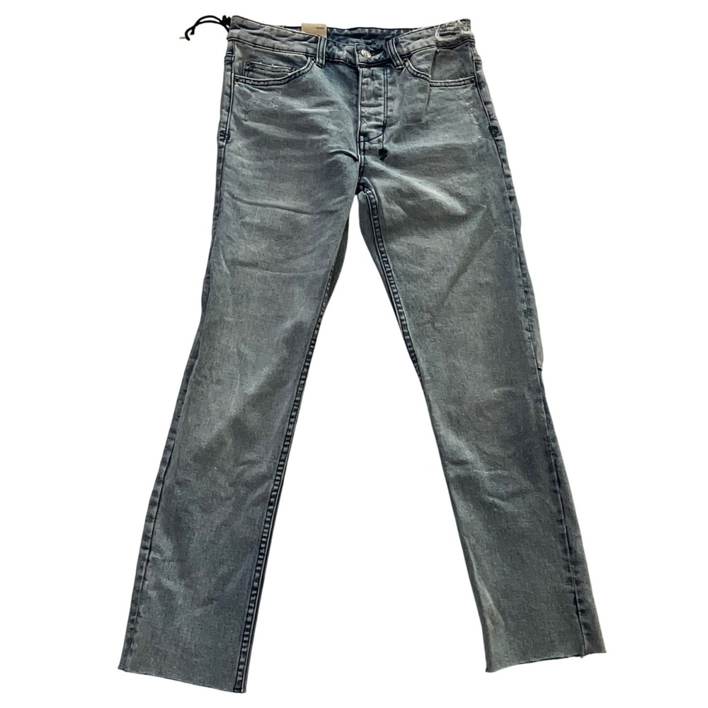 Ksubi Trip Trash Chitch Chop Slim Straight Leg Crop Hem Jeans Men Size 29x27 NEW
